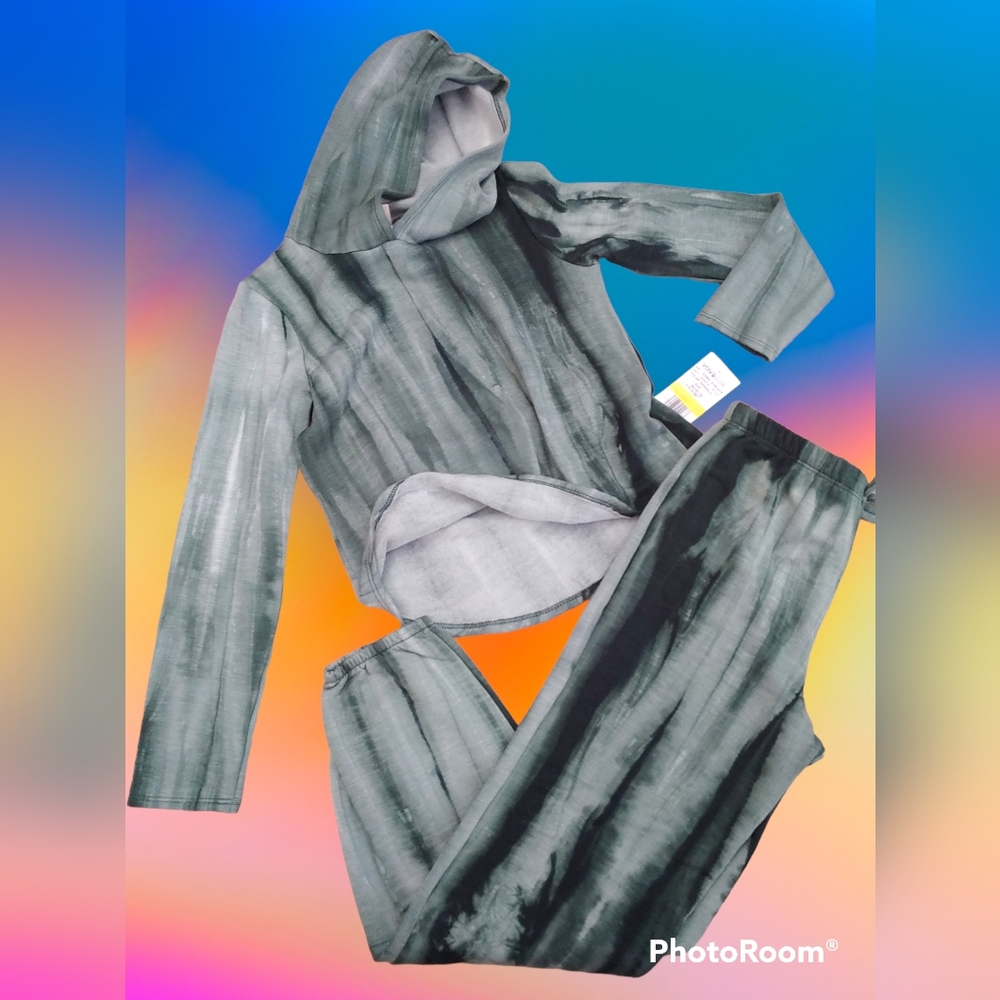 Lilly Bleu tie dye fleece emerald outfit girl 10-12